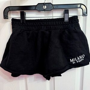 Milano Di Rouge Women's Black Athletic Shorts